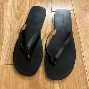 Madewell Gabi Leather Thong Sandals, Size 8
